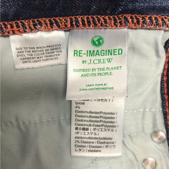 J.Crew Dark Wash 9" Vintage Straight Jeans - Picture 6 of 8